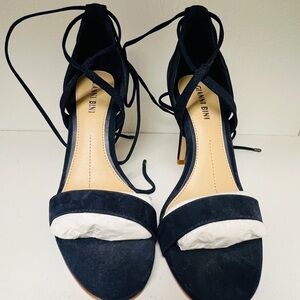 Gianni Bini Women's Navy Strappy Heels
